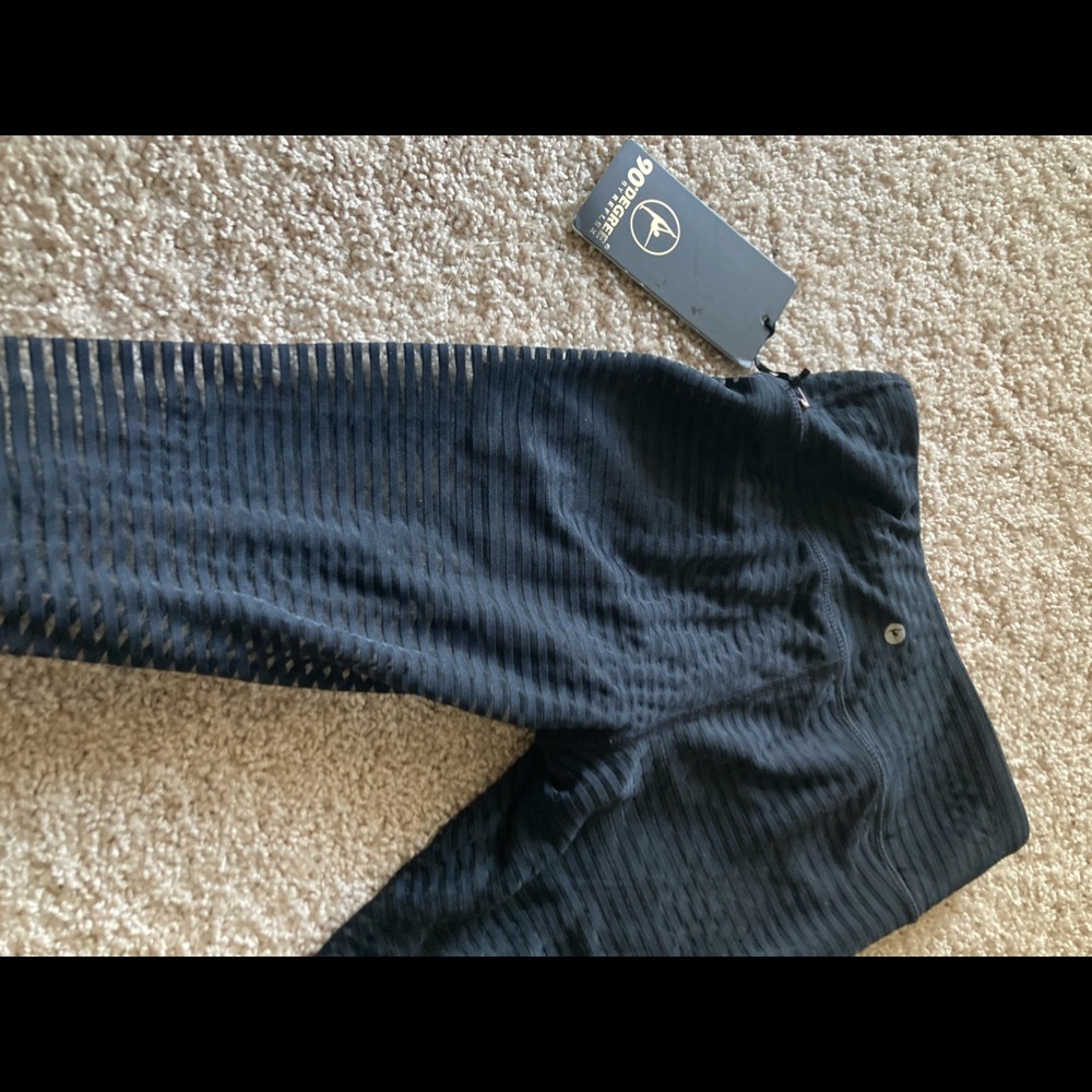 Black XS 90 degree tights/leggings, good for workout.